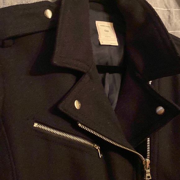 GAP wool blend moto jacket - Picture 6 of 12